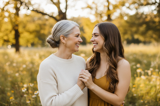 une maman et sa fille heureuse