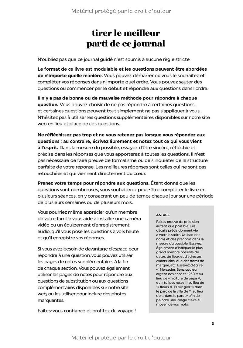 page de journal libre guidé avec conseils pour répondre, idée cadeau anniversaire maman et cadeau maman