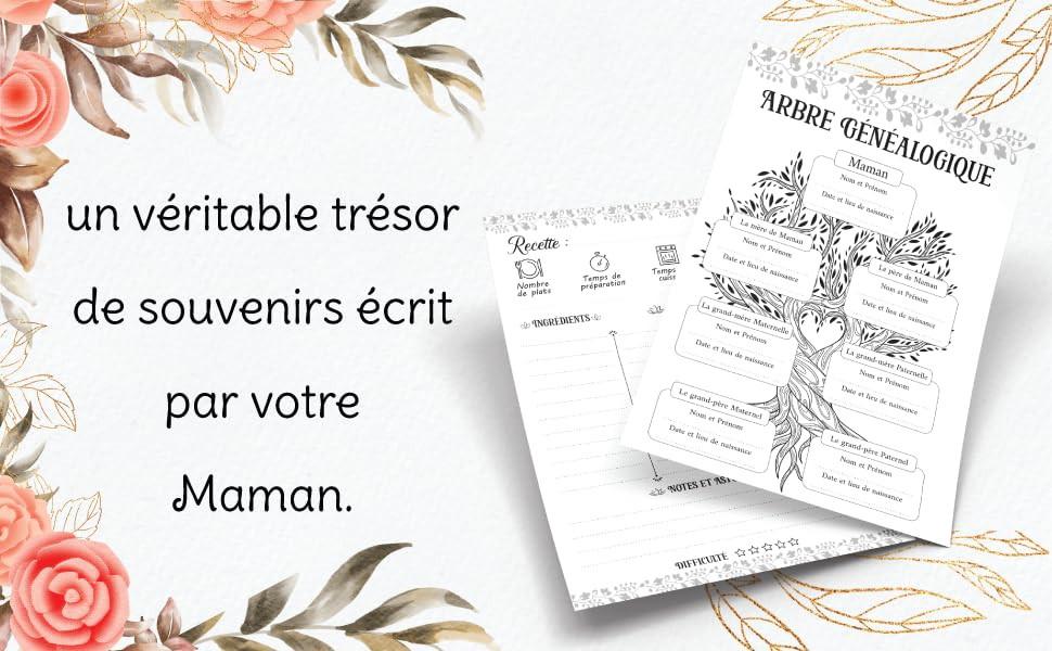 Exemple autre intérieur carnet à offrir à sa maman