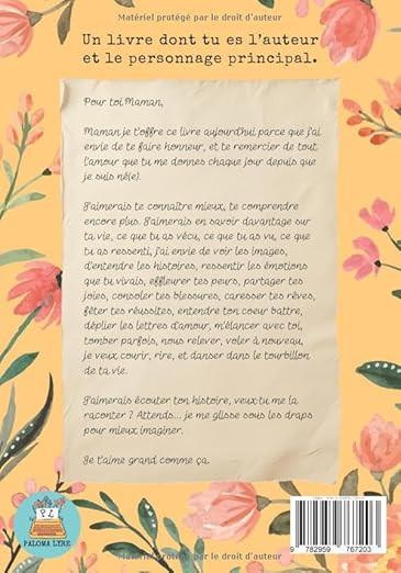 Carnet souvenir – Maman, raconte-moi ton histoire